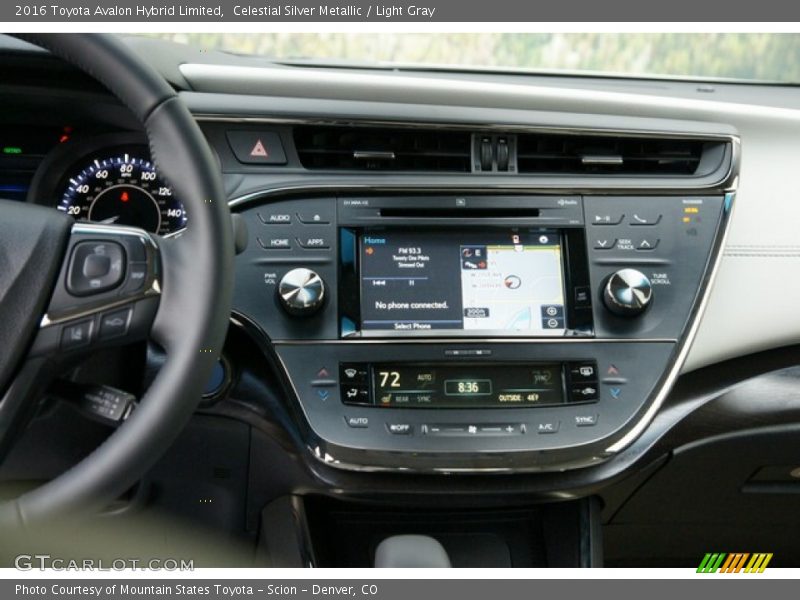 Celestial Silver Metallic / Light Gray 2016 Toyota Avalon Hybrid Limited