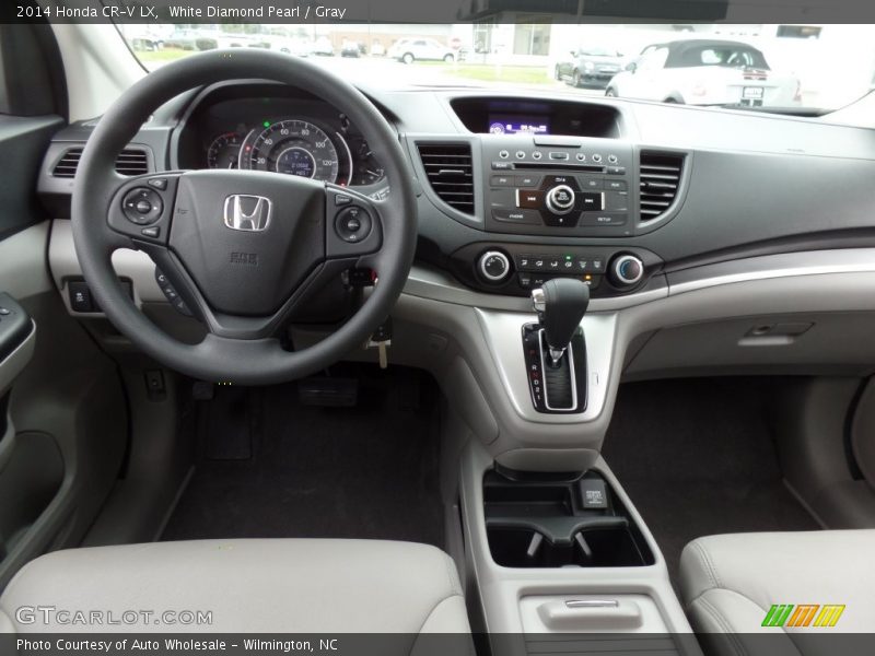 White Diamond Pearl / Gray 2014 Honda CR-V LX