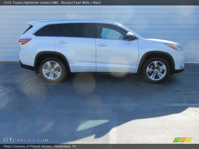 Blizzard Pearl White / Black 2015 Toyota Highlander Limited AWD