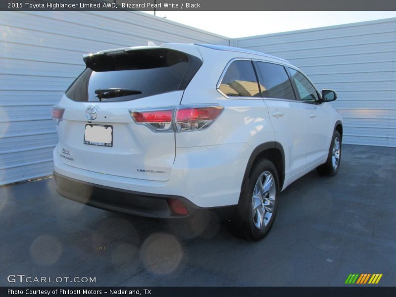 Blizzard Pearl White / Black 2015 Toyota Highlander Limited AWD