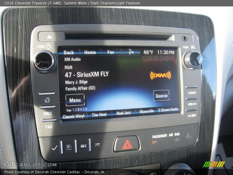 Summit White / Dark Titanium/Light Titanium 2016 Chevrolet Traverse LT AWD