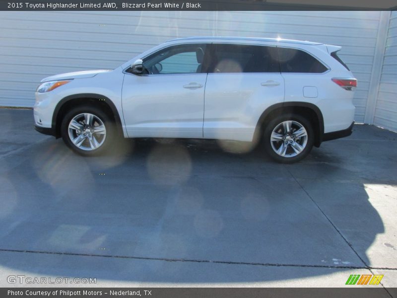 Blizzard Pearl White / Black 2015 Toyota Highlander Limited AWD