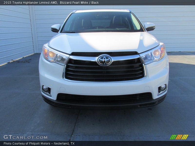 Blizzard Pearl White / Black 2015 Toyota Highlander Limited AWD