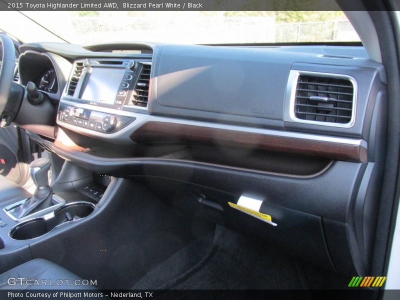 Blizzard Pearl White / Black 2015 Toyota Highlander Limited AWD