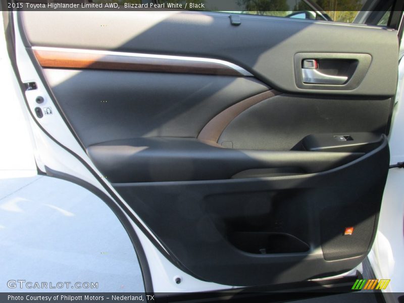 Blizzard Pearl White / Black 2015 Toyota Highlander Limited AWD