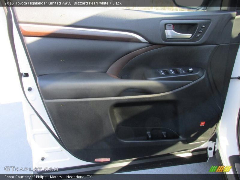 Blizzard Pearl White / Black 2015 Toyota Highlander Limited AWD