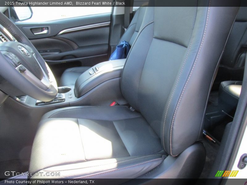 Blizzard Pearl White / Black 2015 Toyota Highlander Limited AWD