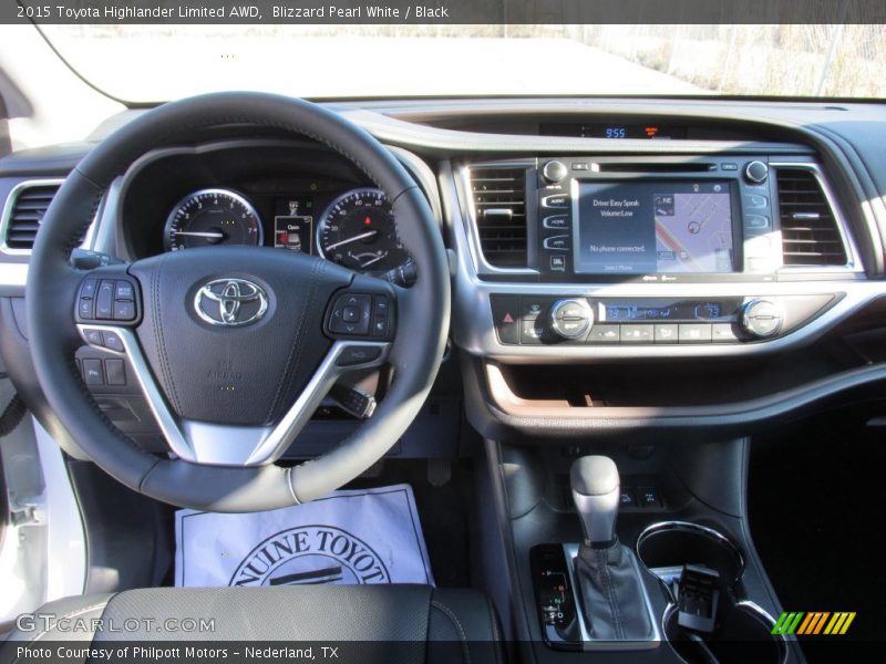 Blizzard Pearl White / Black 2015 Toyota Highlander Limited AWD