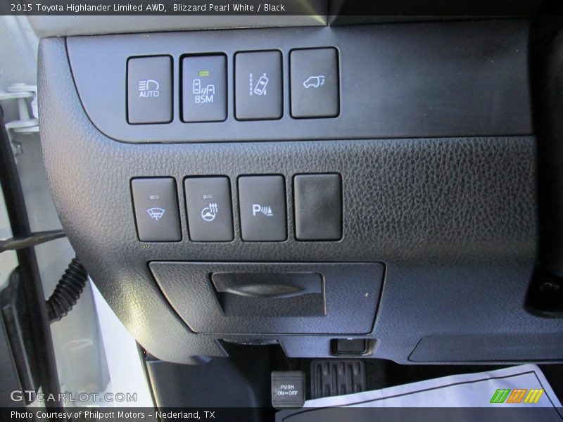 Blizzard Pearl White / Black 2015 Toyota Highlander Limited AWD
