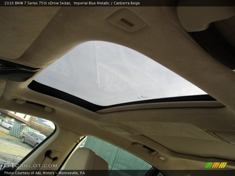 Sunroof of 2016 7 Series 750i xDrive Sedan