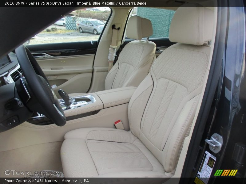 Front Seat of 2016 7 Series 750i xDrive Sedan