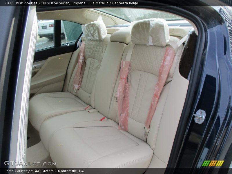 Rear Seat of 2016 7 Series 750i xDrive Sedan