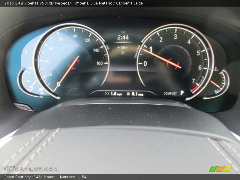  2016 7 Series 750i xDrive Sedan 750i xDrive Sedan Gauges