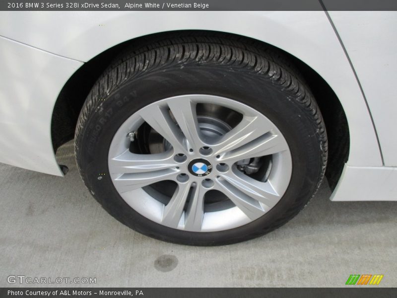 Alpine White / Venetian Beige 2016 BMW 3 Series 328i xDrive Sedan