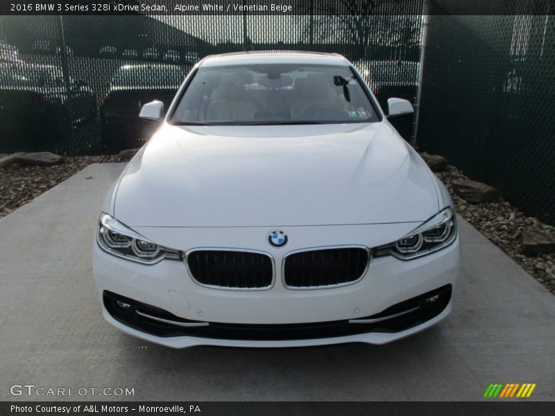 Alpine White / Venetian Beige 2016 BMW 3 Series 328i xDrive Sedan