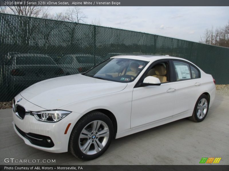 Alpine White / Venetian Beige 2016 BMW 3 Series 328i xDrive Sedan