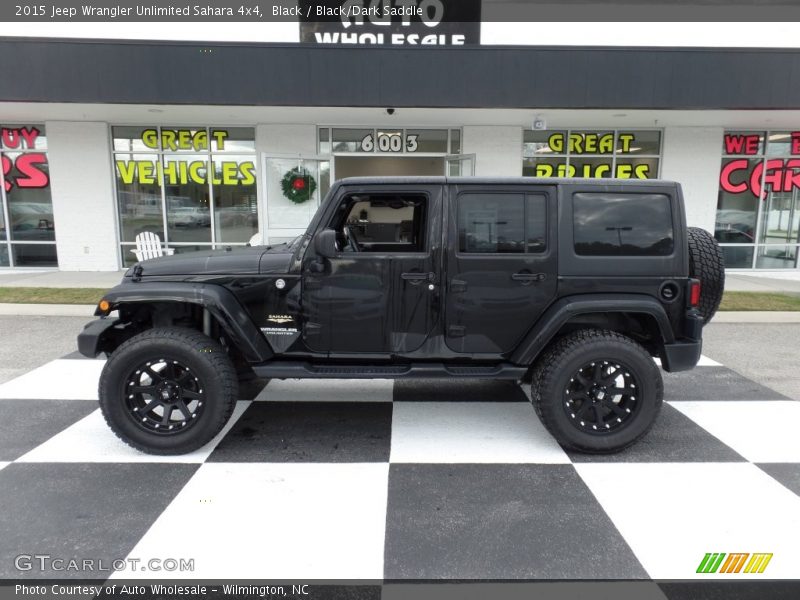 Black / Black/Dark Saddle 2015 Jeep Wrangler Unlimited Sahara 4x4