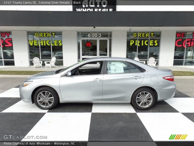 Celestial Silver Metallic / Black 2015 Toyota Camry SE