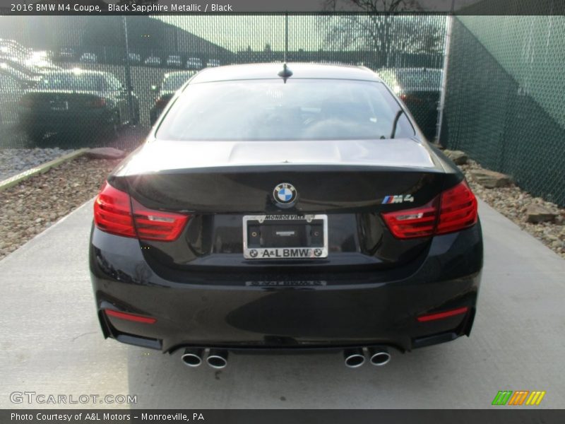Black Sapphire Metallic / Black 2016 BMW M4 Coupe