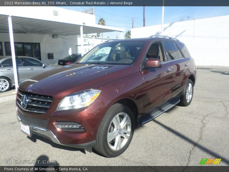 Cinnabar Red Metallic / Almond Beige 2013 Mercedes-Benz ML 350 4Matic