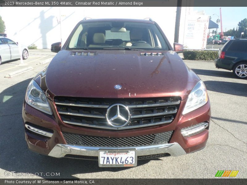 Cinnabar Red Metallic / Almond Beige 2013 Mercedes-Benz ML 350 4Matic