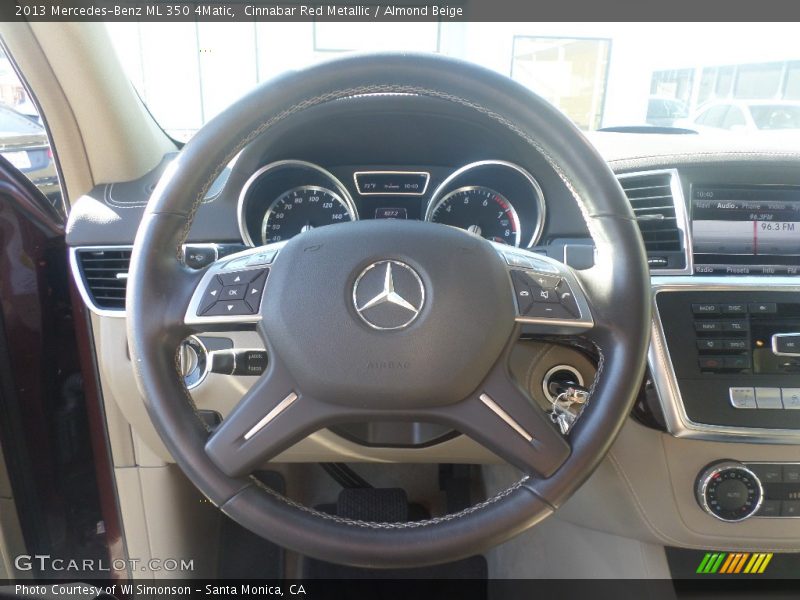 Cinnabar Red Metallic / Almond Beige 2013 Mercedes-Benz ML 350 4Matic