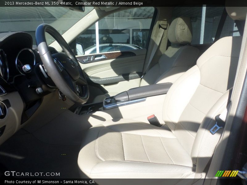 Cinnabar Red Metallic / Almond Beige 2013 Mercedes-Benz ML 350 4Matic
