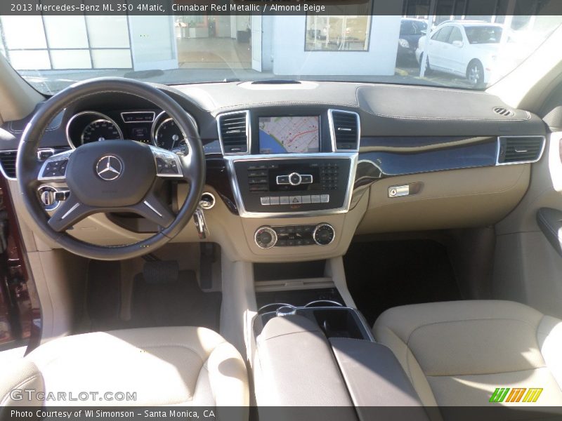 Cinnabar Red Metallic / Almond Beige 2013 Mercedes-Benz ML 350 4Matic