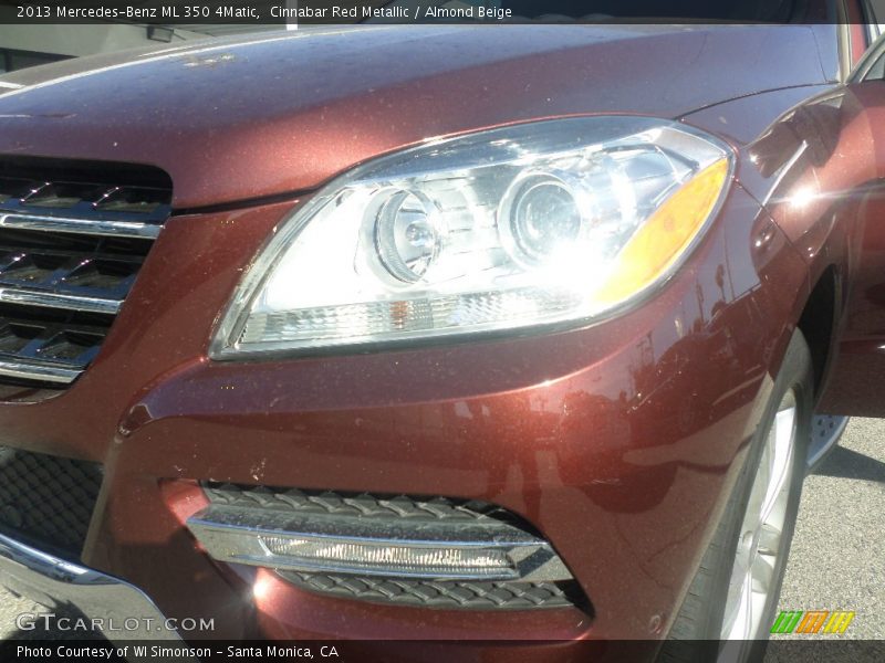Cinnabar Red Metallic / Almond Beige 2013 Mercedes-Benz ML 350 4Matic