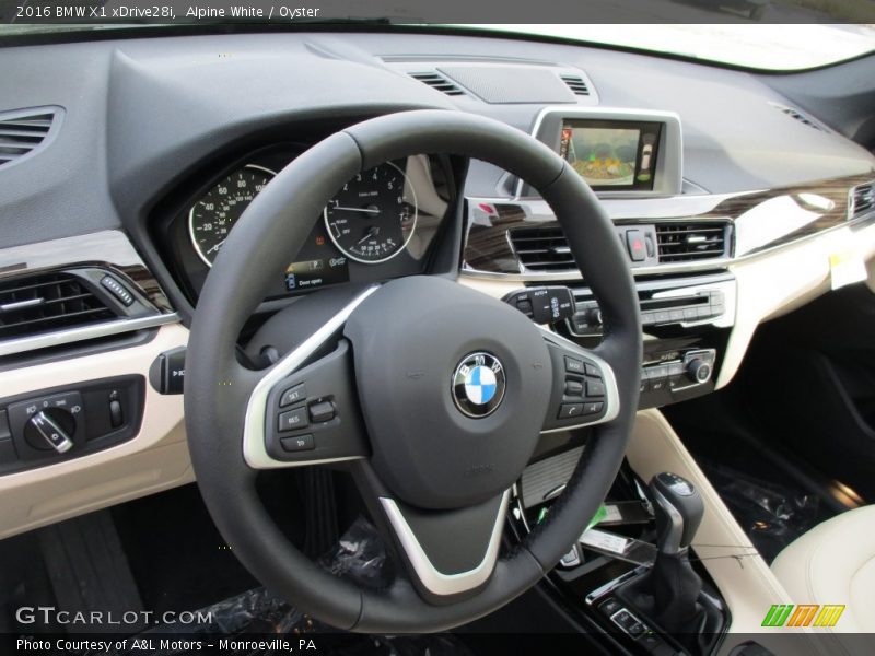 Alpine White / Oyster 2016 BMW X1 xDrive28i