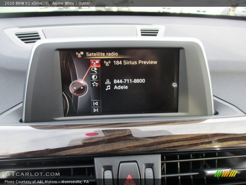 Alpine White / Oyster 2016 BMW X1 xDrive28i