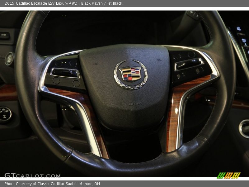 Black Raven / Jet Black 2015 Cadillac Escalade ESV Luxury 4WD