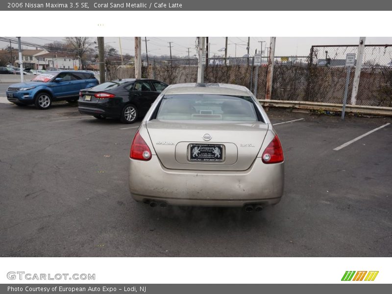 Coral Sand Metallic / Cafe Latte 2006 Nissan Maxima 3.5 SE