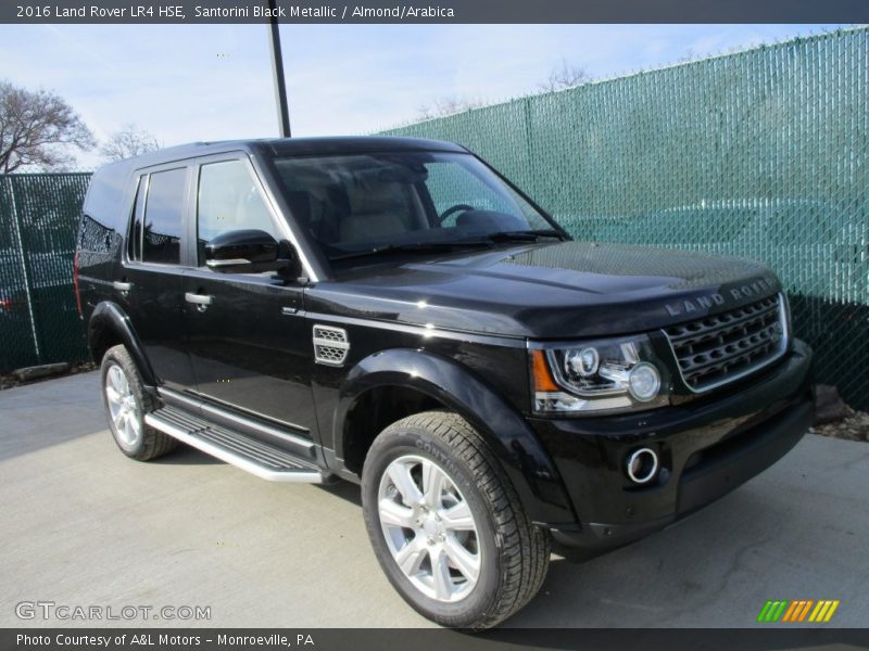 Santorini Black Metallic / Almond/Arabica 2016 Land Rover LR4 HSE