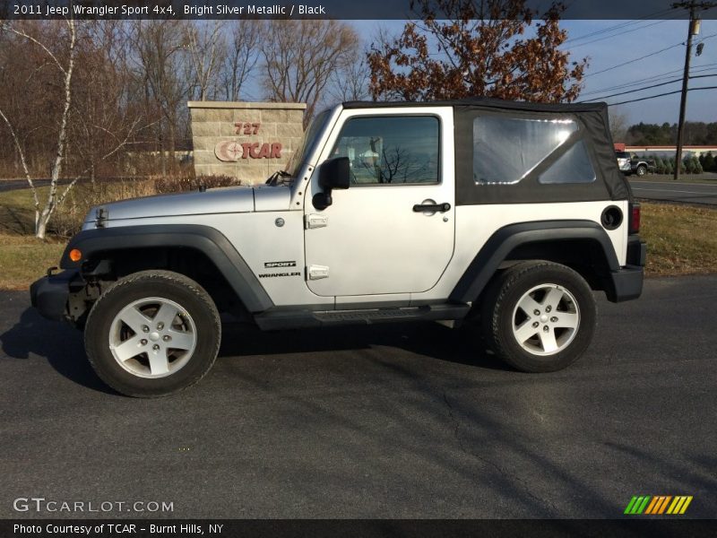 Bright Silver Metallic / Black 2011 Jeep Wrangler Sport 4x4