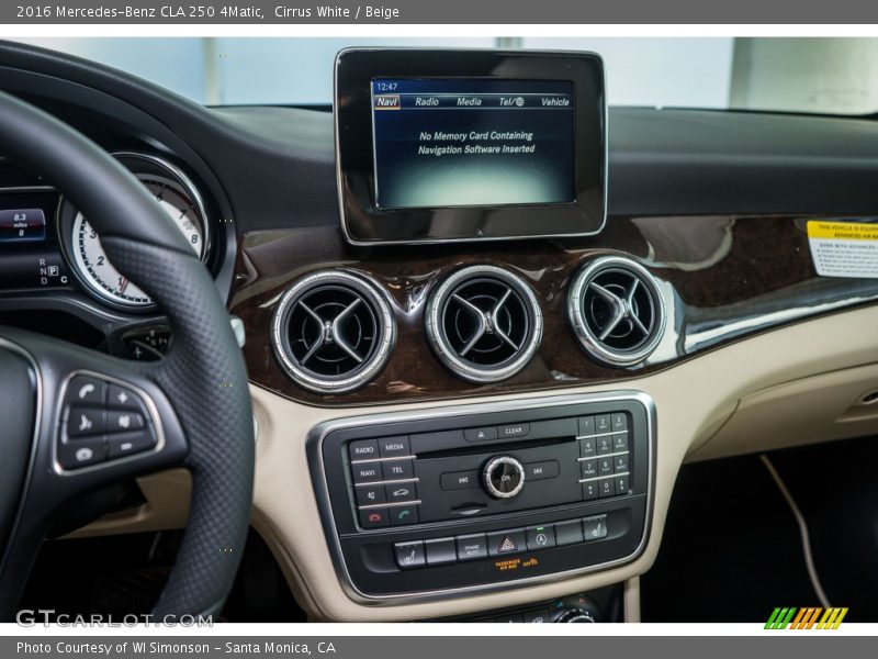 Cirrus White / Beige 2016 Mercedes-Benz CLA 250 4Matic