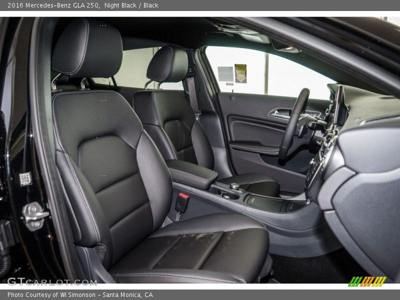 Front Seat of 2016 GLA 250