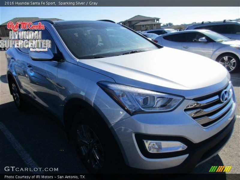 Sparkling Silver / Gray 2016 Hyundai Santa Fe Sport