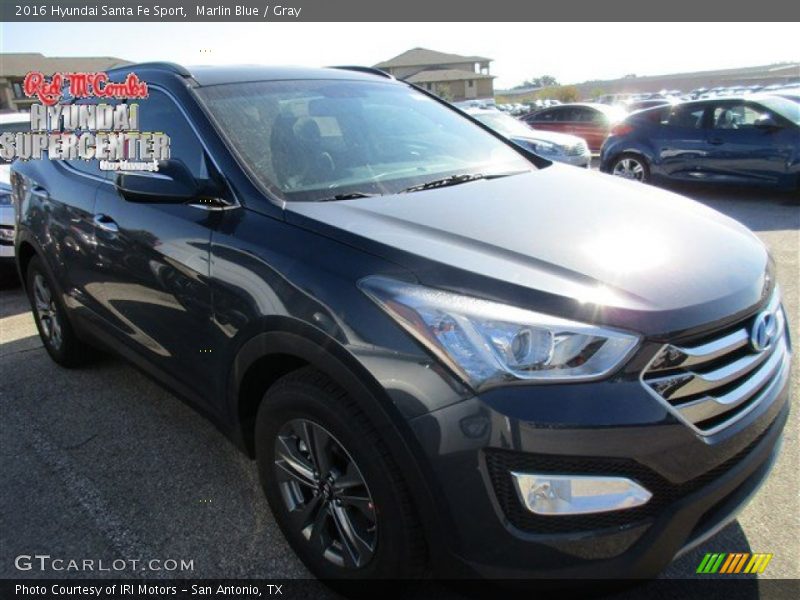 Marlin Blue / Gray 2016 Hyundai Santa Fe Sport