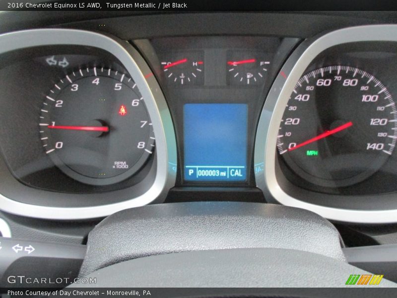Tungsten Metallic / Jet Black 2016 Chevrolet Equinox LS AWD
