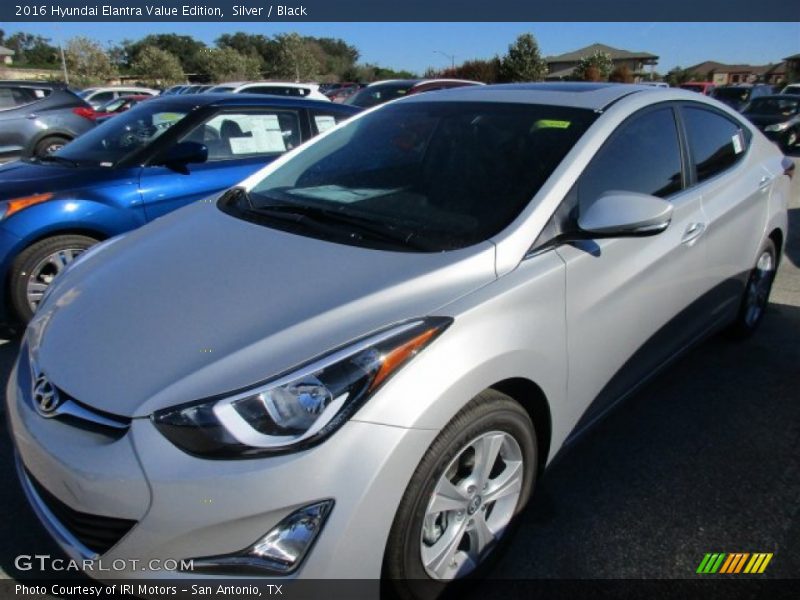 Silver / Black 2016 Hyundai Elantra Value Edition