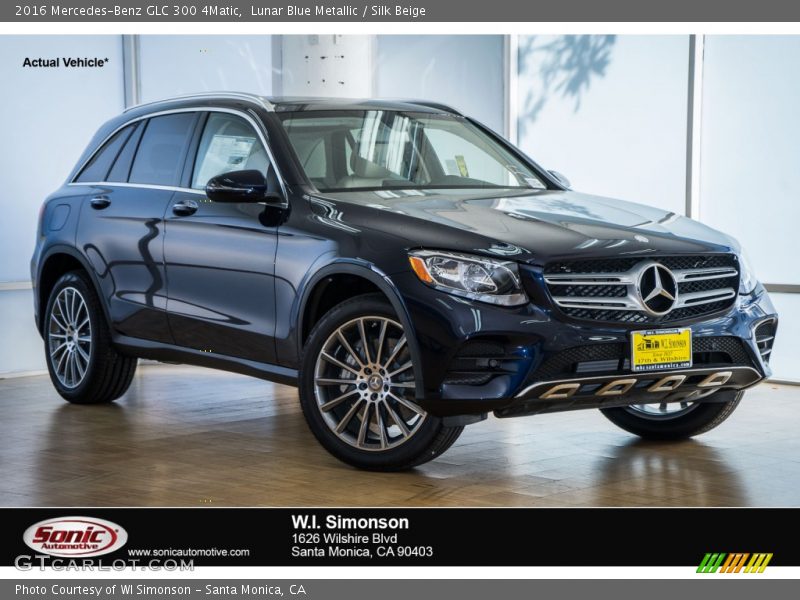 Lunar Blue Metallic / Silk Beige 2016 Mercedes-Benz GLC 300 4Matic
