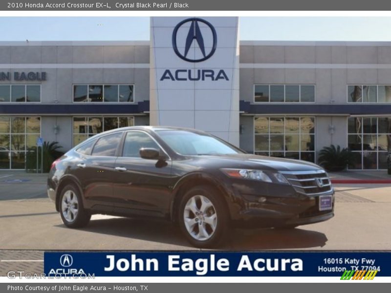 Crystal Black Pearl / Black 2010 Honda Accord Crosstour EX-L