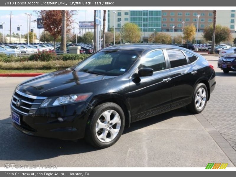Crystal Black Pearl / Black 2010 Honda Accord Crosstour EX-L