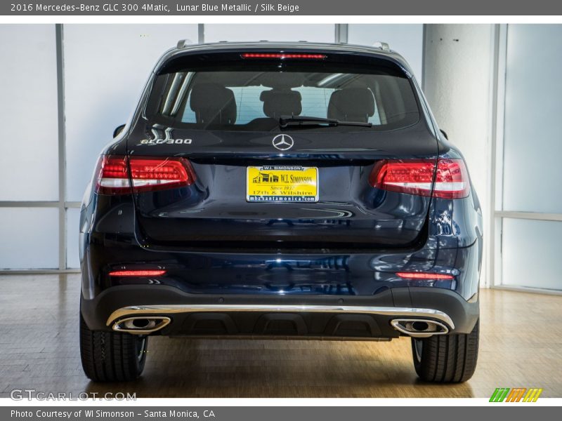 Lunar Blue Metallic / Silk Beige 2016 Mercedes-Benz GLC 300 4Matic