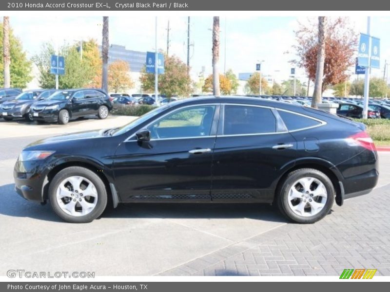 Crystal Black Pearl / Black 2010 Honda Accord Crosstour EX-L