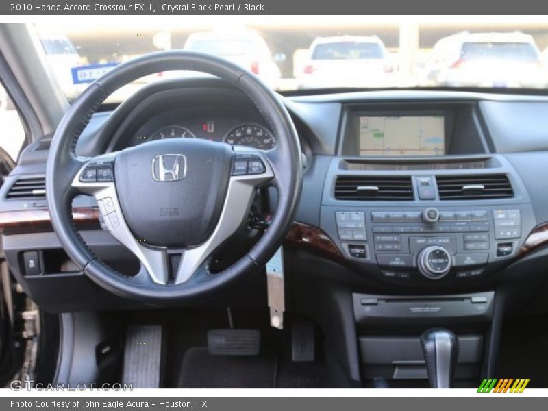 Crystal Black Pearl / Black 2010 Honda Accord Crosstour EX-L