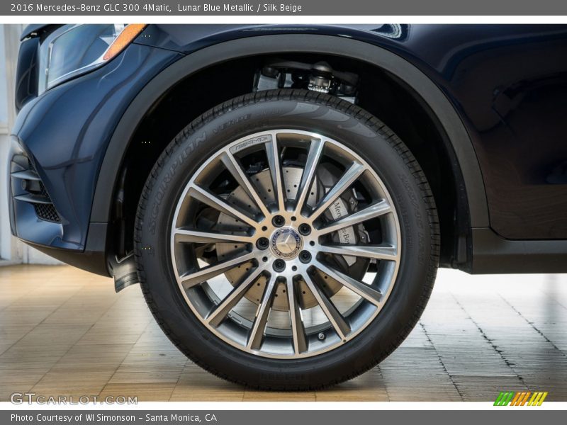 Lunar Blue Metallic / Silk Beige 2016 Mercedes-Benz GLC 300 4Matic