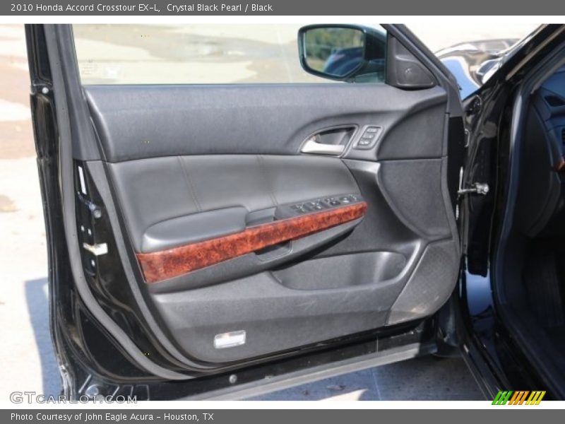 Crystal Black Pearl / Black 2010 Honda Accord Crosstour EX-L