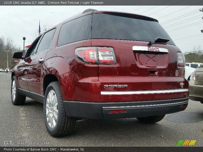 Crimson Red Tintcoat / Light Titanium 2016 GMC Acadia SLT AWD